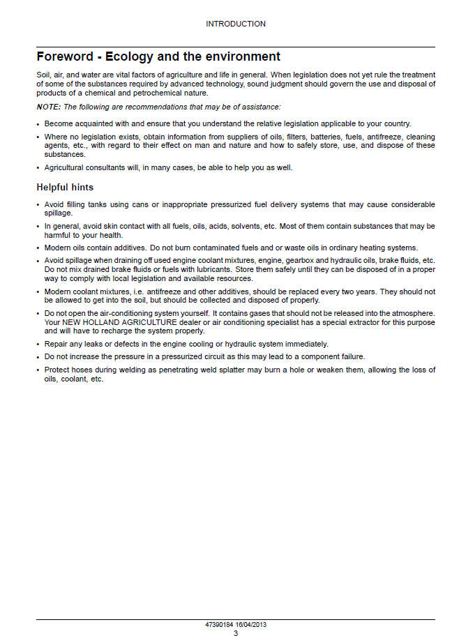 Download New Holland Megacutter 512 530 Mower-Conditioner Repair Guide 47390184 PDF