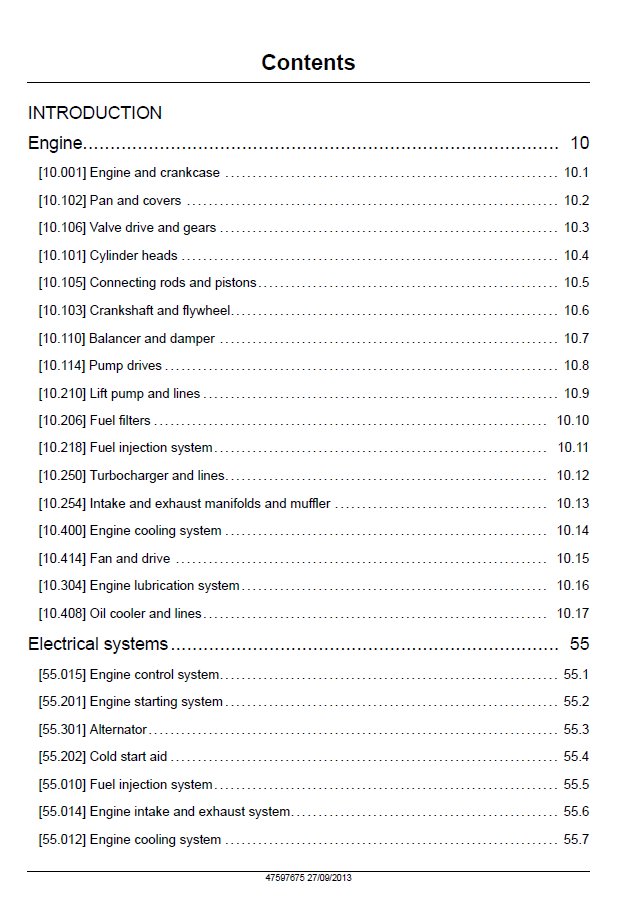 Download New Holland NEF Tier 3 Engine Service Manual 47597675 PDF