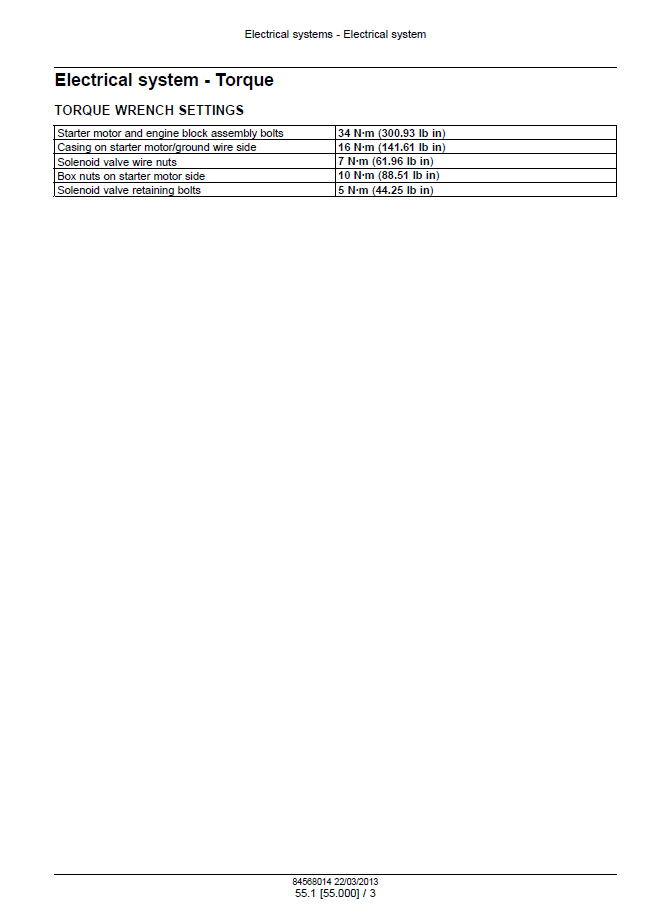 Download New Holland T5.95 T5.105 T5.115 Maintenance Manual 47505944 PDF