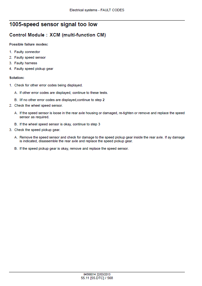 Download New Holland T5.95 T5.105 T5.115 Maintenance Manual 47505948 PDF