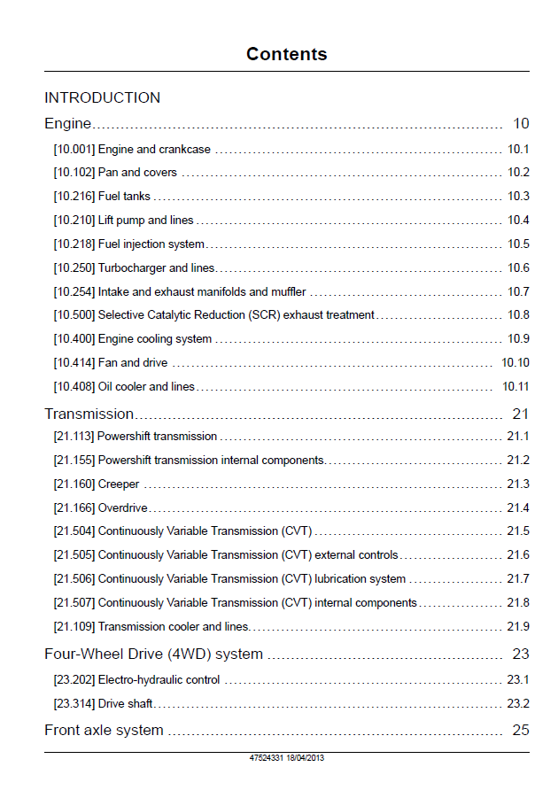 Download New Holland T7.220 to T7.270 Maintenance Manual 47524331 PDF