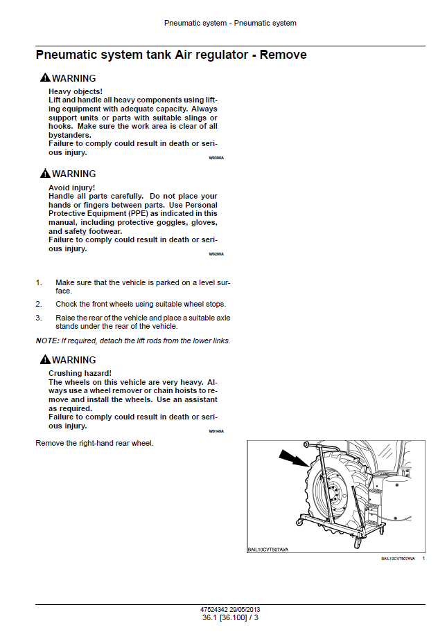 Download New Holland T7 Series Tractor Maintenance Manual 47567520 PDF
