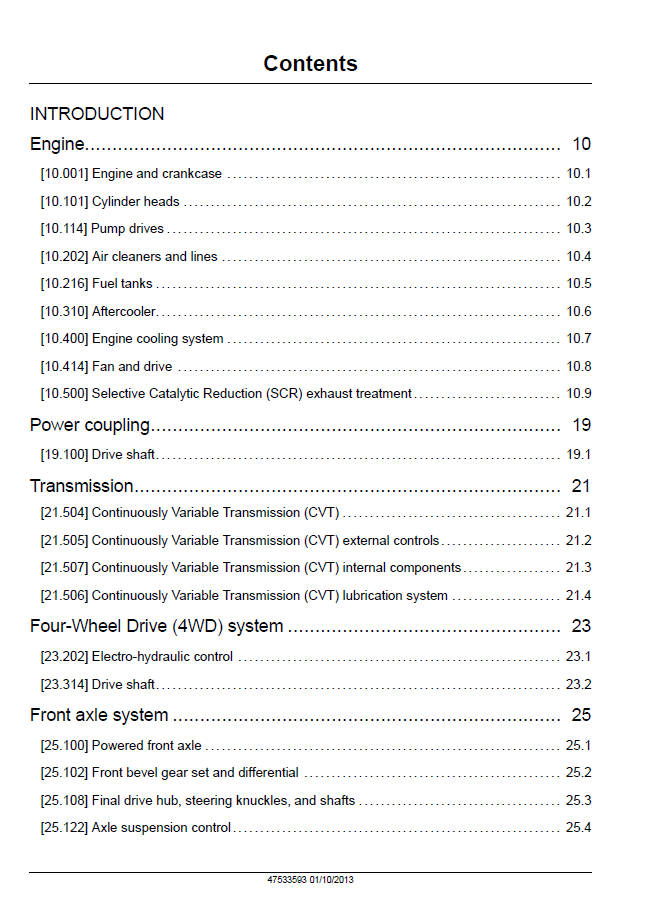 Download New Holland T8 CVT Series Tractor Service Manual - 47613846 PDF