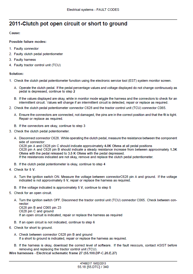 Download New Holland T9 Tier 4 Tractor Maintenance Manual 47512830 PDF