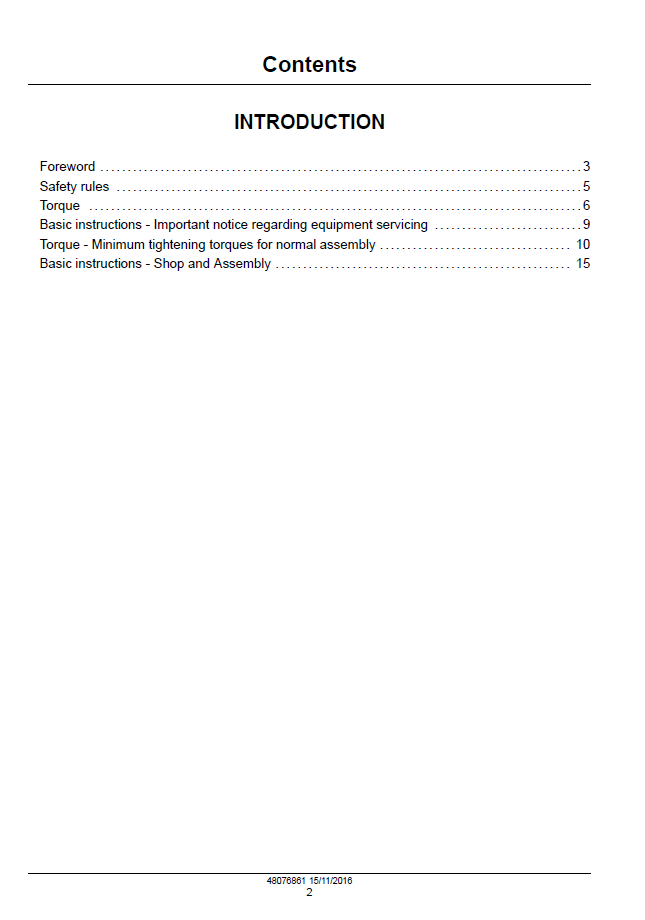 Download New Holland Tier 4A Stage IIIB Engine Service Manual 48076861 PDF