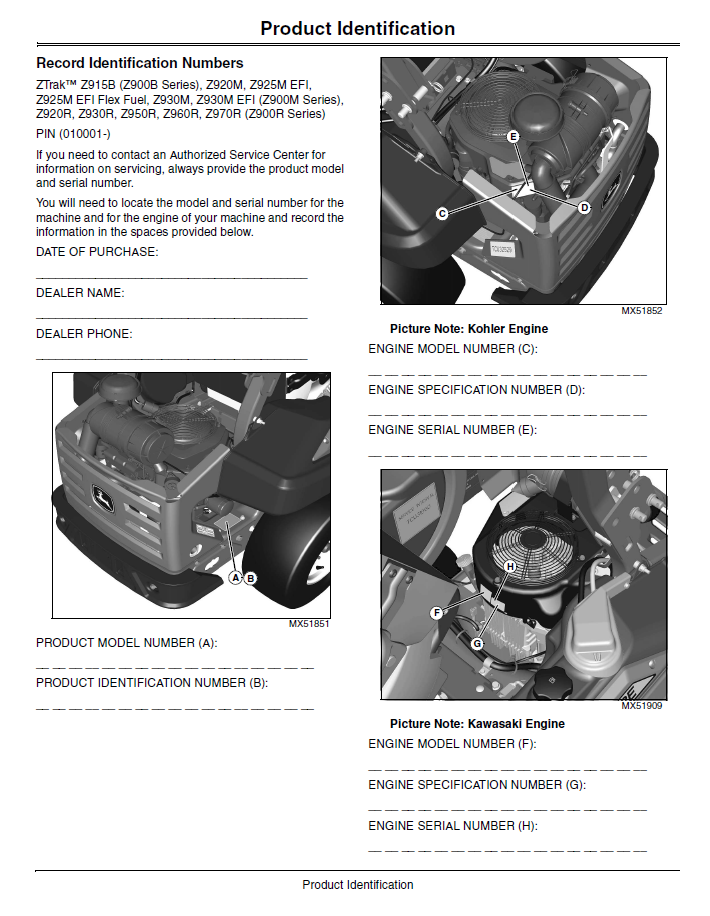 Download OMTCU35848 John Deere ZTrak Z900 Series Operator Manual & Guide