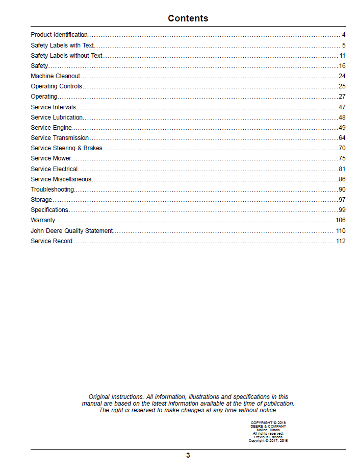 Download OMUC18427 Z900 Series Gas ZTrak Pro Operator Manual Guide