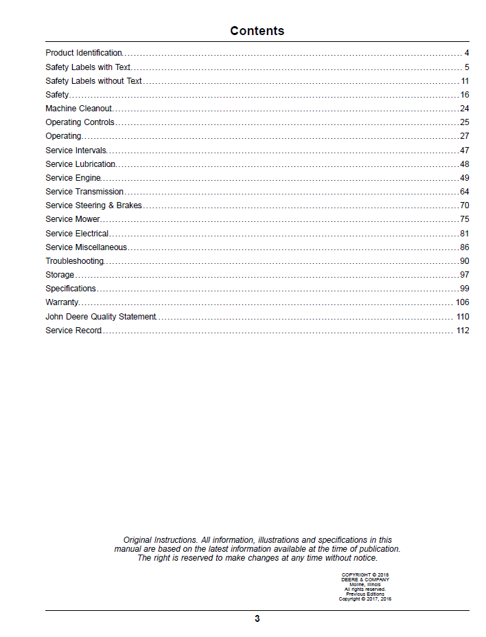 Download OMUC18427 ZTrak Pro Series Operator Manual for John Deere Z900 Models
