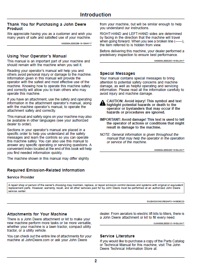 Download OMUC32807 ZTrak Pro Series Gas Operator Manual | John Deere Z900 Series