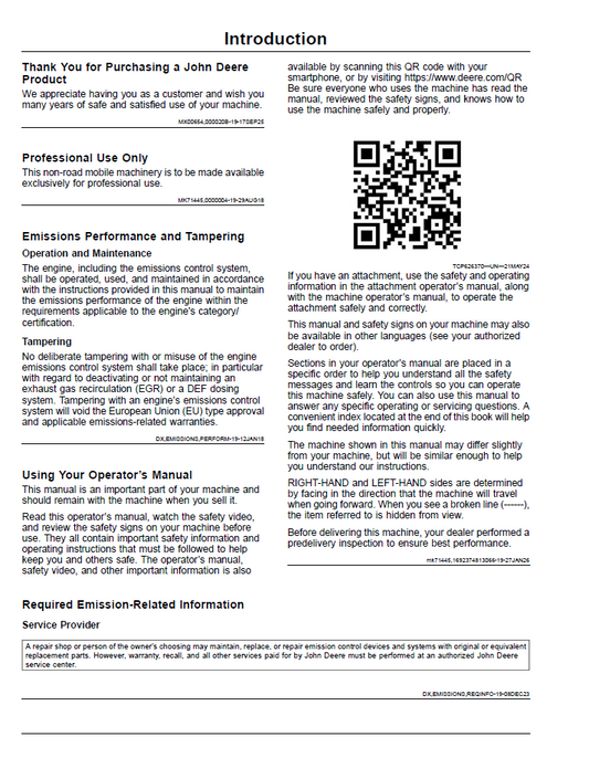 Download OMUC46549: John Deere Pro Series ZTrak Mower Manual