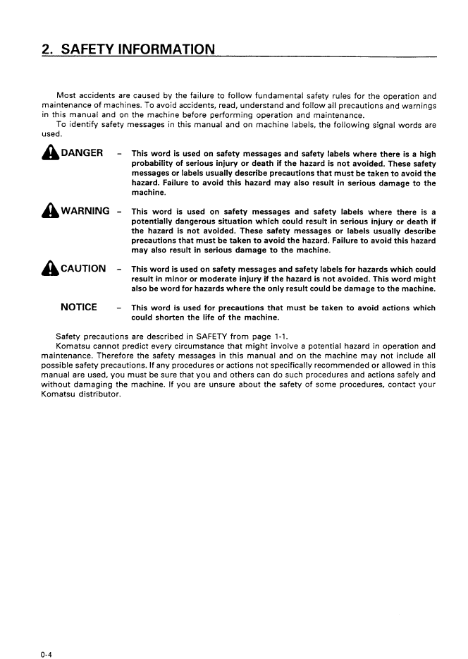 Download SEAM000909T: Komatsu D20A-7 to D21P-7A Bulldozer Maintenance Manual