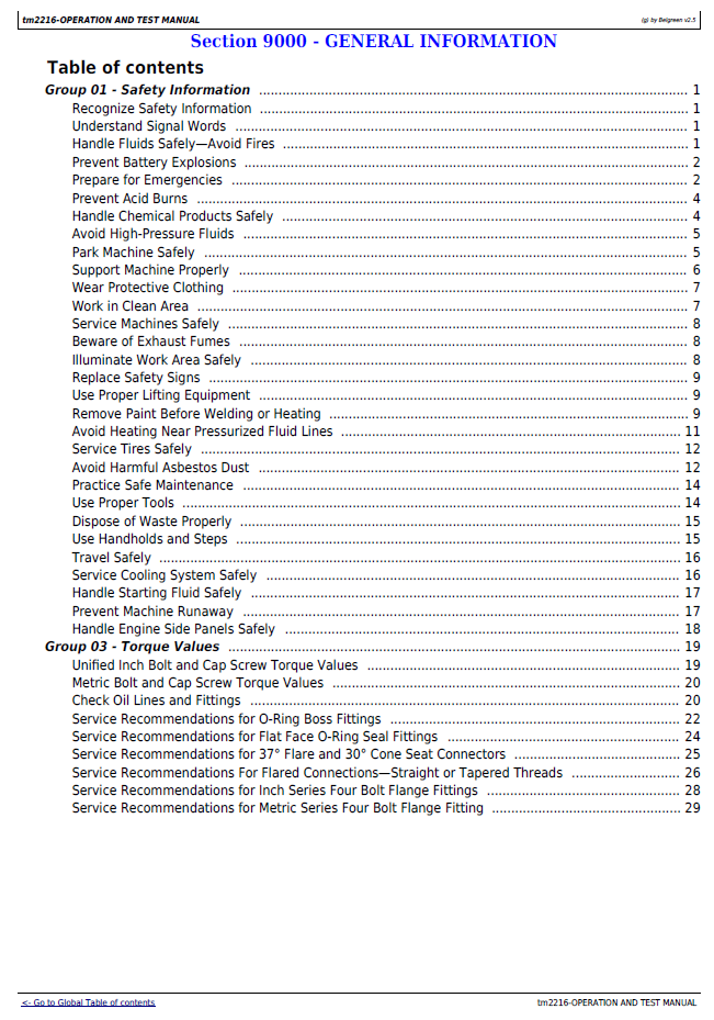 Download TM2216 John Deere Wheeled Feller Buncher Service Manual