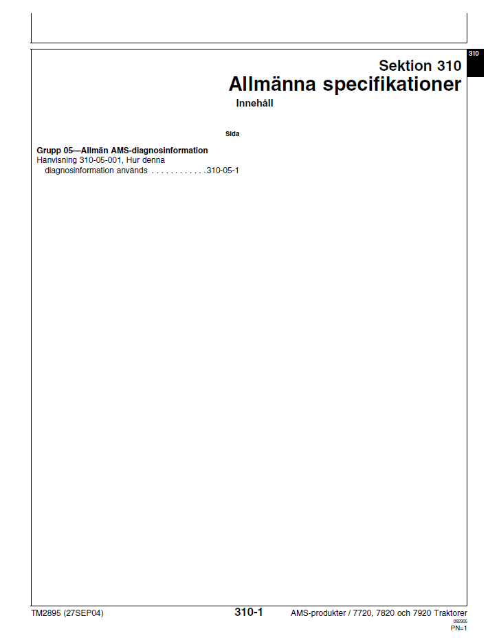 Download TM2895 John Deere 7720 7820 7920 Tractor PDF Manual