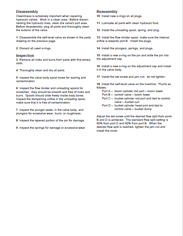 Eaton 39055-EAW Self-Level Valve Service & Repair Manual PDF Download