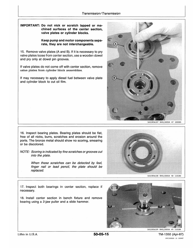F912 F915 F935 John Deere Front Mower Workshop Manual