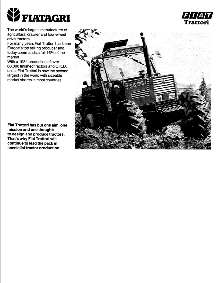 Fiat 55-66, 60-66 & 70-66 LP Tractor User Manual 06910279 PDF