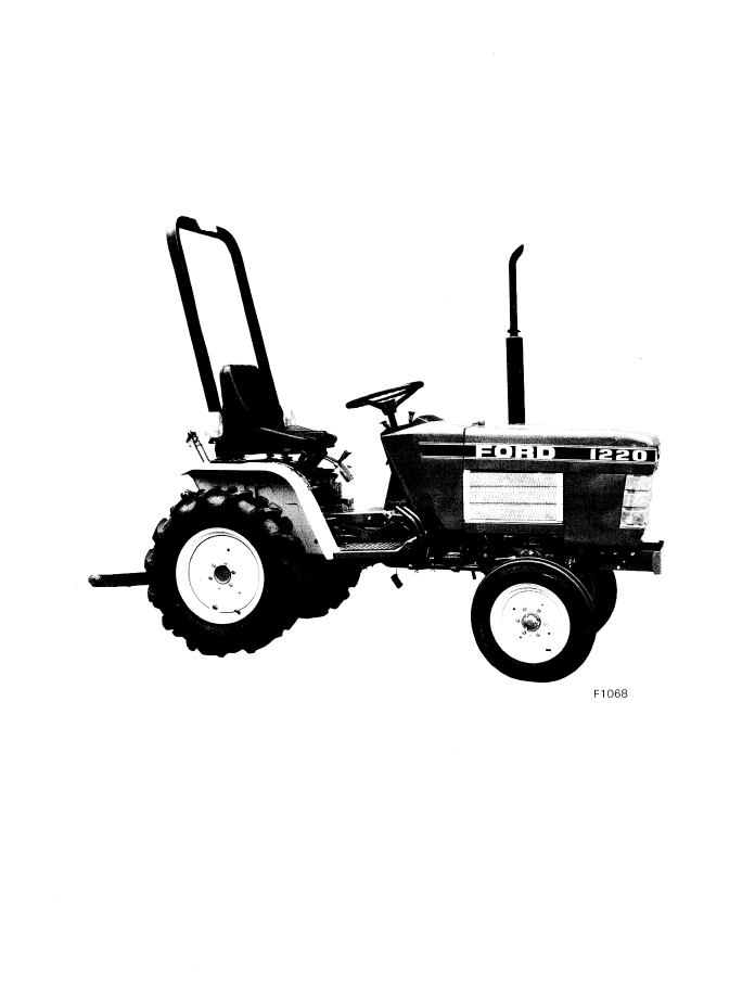 Ford 1220 Tractor Operator Manual 42122010 PDF Download