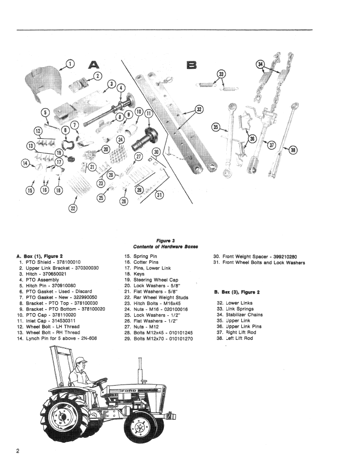 Ford 1600 Tractor User Manual 42160011 PDF