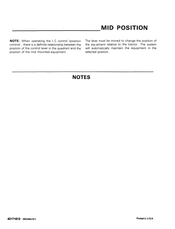 Ford 1710 Tractor User Manual 42171011 PDF