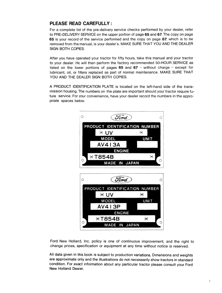 Ford 2120 Tractor Operator Manual 42212010 PDF Download
