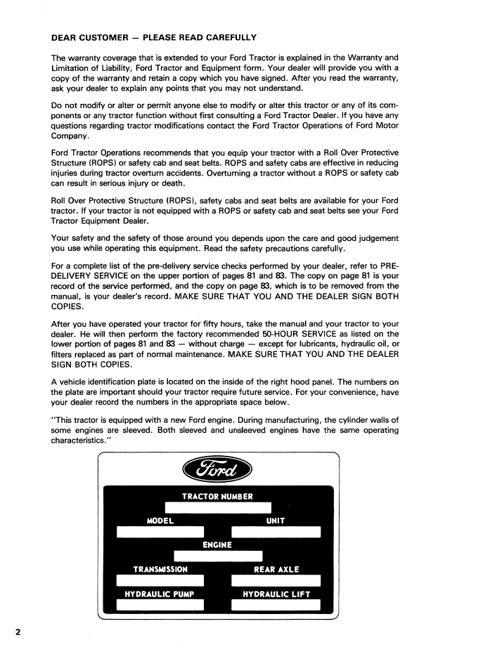 Ford 230A 340A 445 530A 540A 545 Manual 42023020 PDF