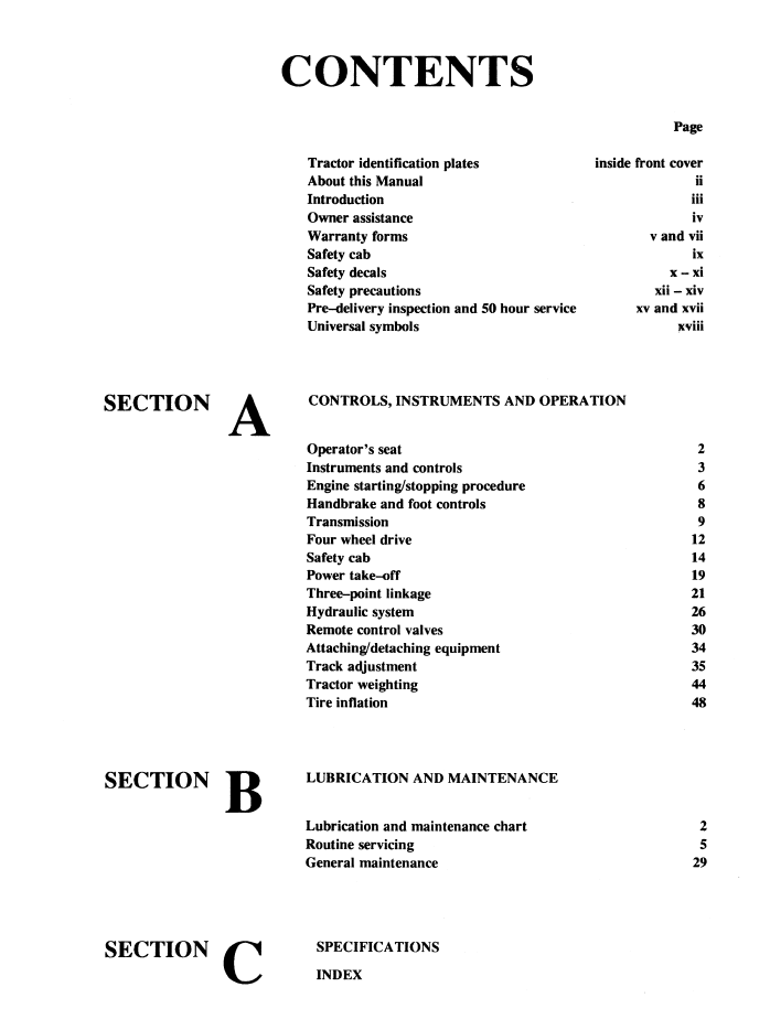 Ford 3430 3930 4630 4830 Tractor Operator Manual 42343041 PDF