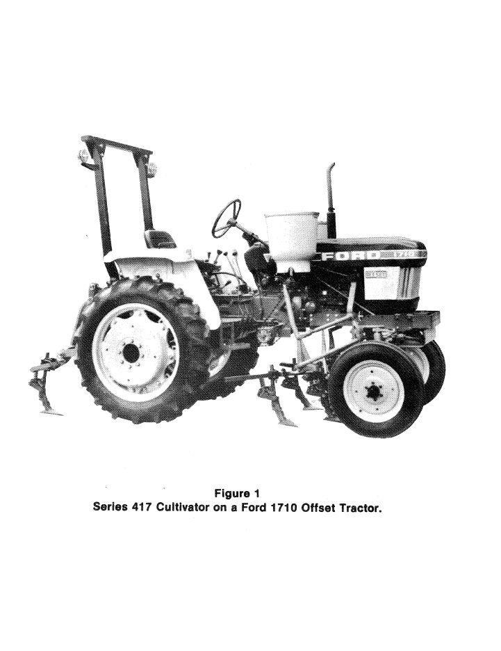 Ford 417 Cultivator for 1710 Offset Tractor Operator Manual 42041720