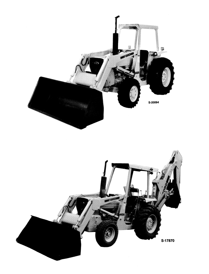 Ford 445A 545A Industrial Tractor 745 Loader Operator Manual 42044520