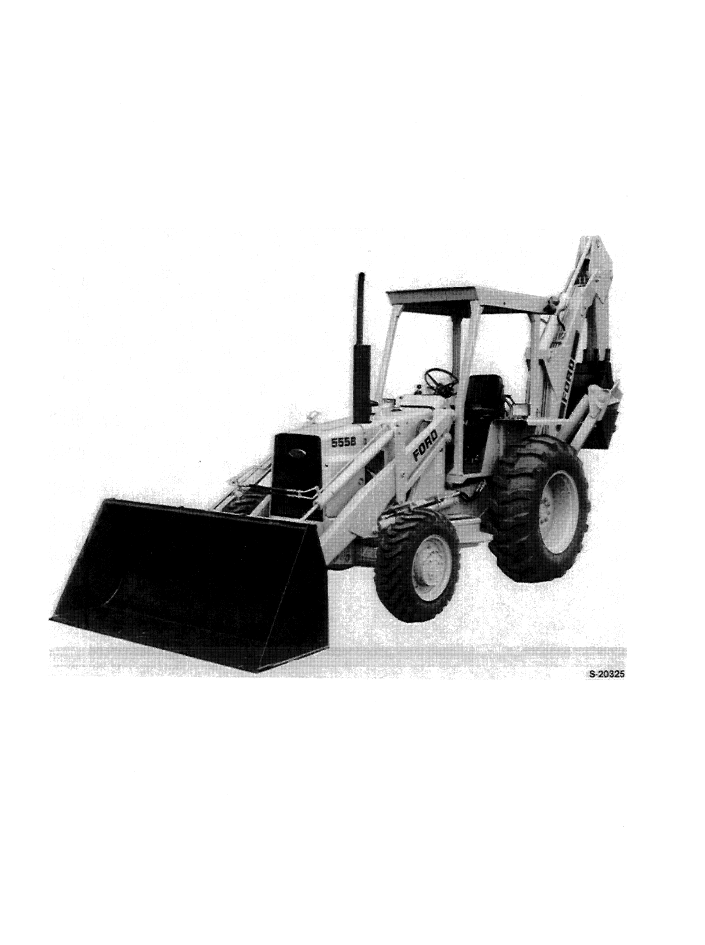 Ford 555B Tractor Loader Backhoe Operator Manual 42055511
