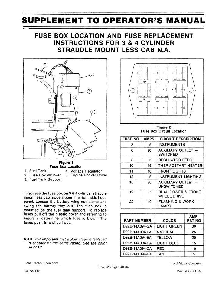 Ford 5610S 6610S 7610S II Tractor Operator Manual 42561031 PDF