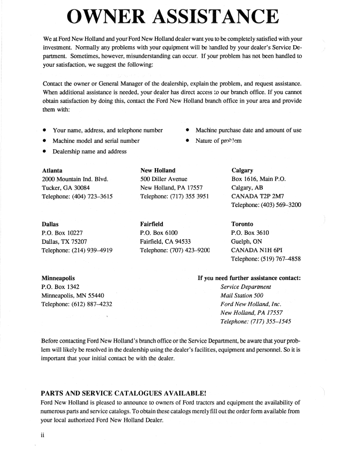 Ford 5640 6640 7740 7840 8240 8340 SLE Operator Manual PDF