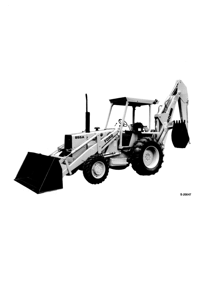 Ford 655A Tractor Loader Backhoe Operator Manual 42065510