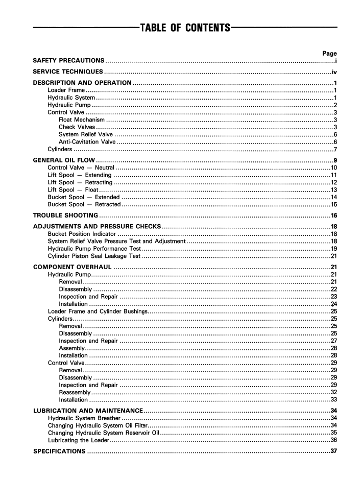 Ford 744 Series Loader Repair & Maintenance Manual 40074410 PDF