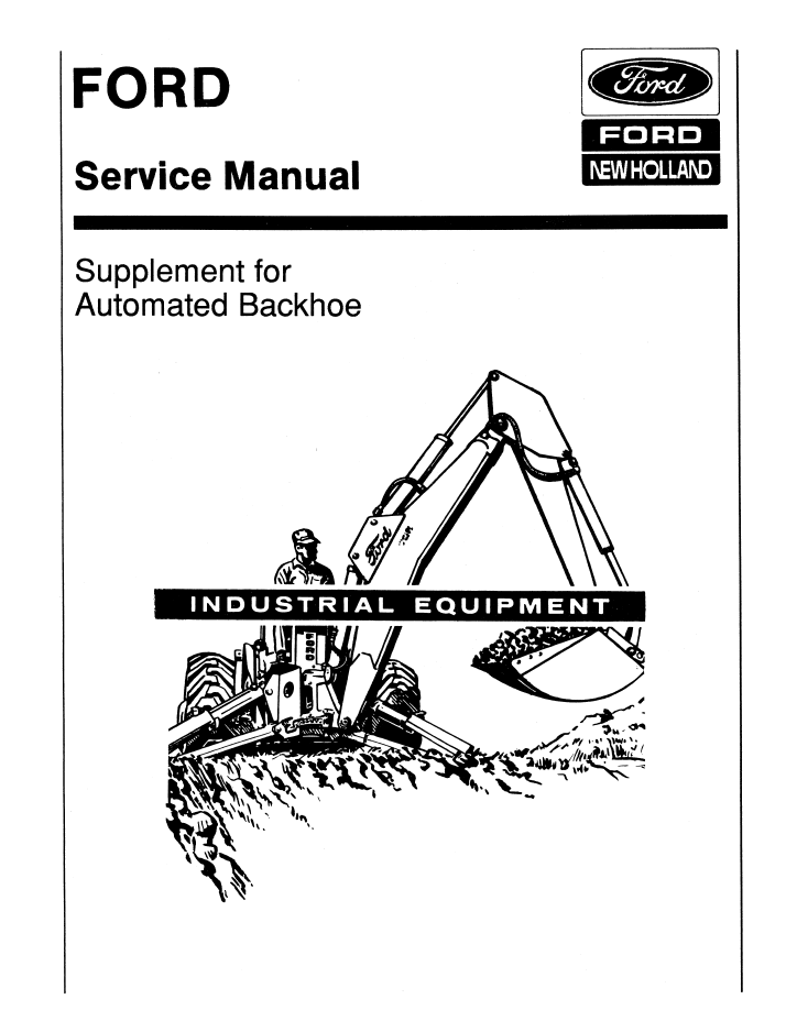 Ford 750 753 755 Backhoe Repair & Maintenance Manual 40075031 PDF