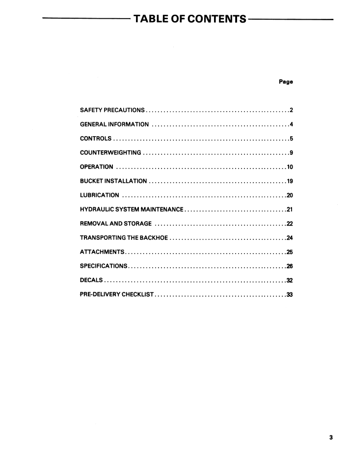 Ford 765 Backhoe Attachment Operator Manual PDF 42076512