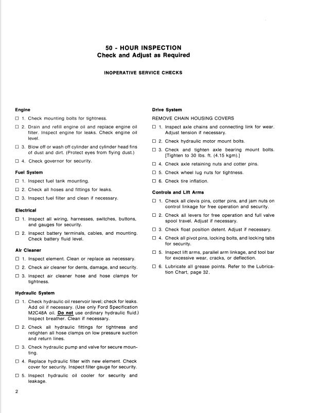 Ford CL-20 Loader Repair & Service Manual 40002010 PDF