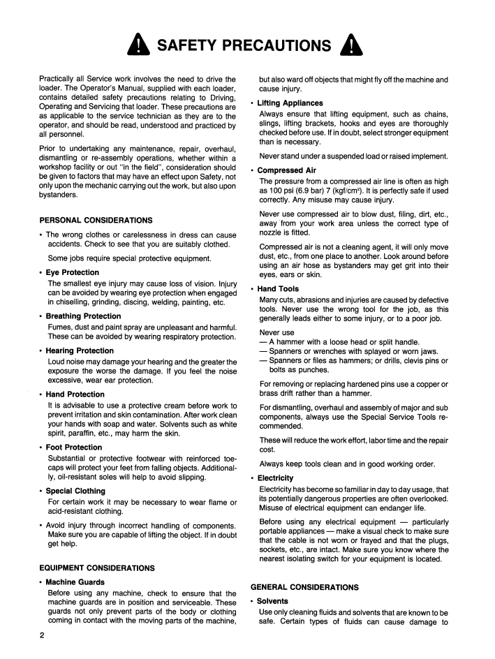 Ford CL-35 CL-45 Compact Loader Workshop Manual 40003510 PDF