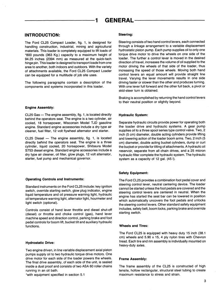 Ford CL25 Compact Loader Manual – New Holland 42002510 PDF