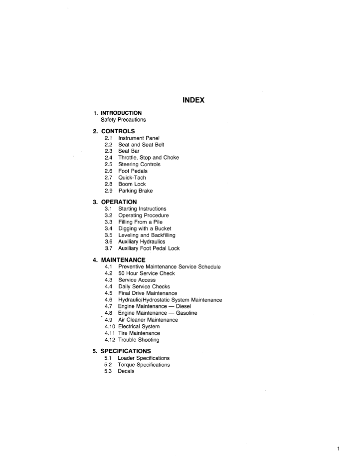 Ford CL35 & CL45 Compact Loader Operating Manual PDF 42003520