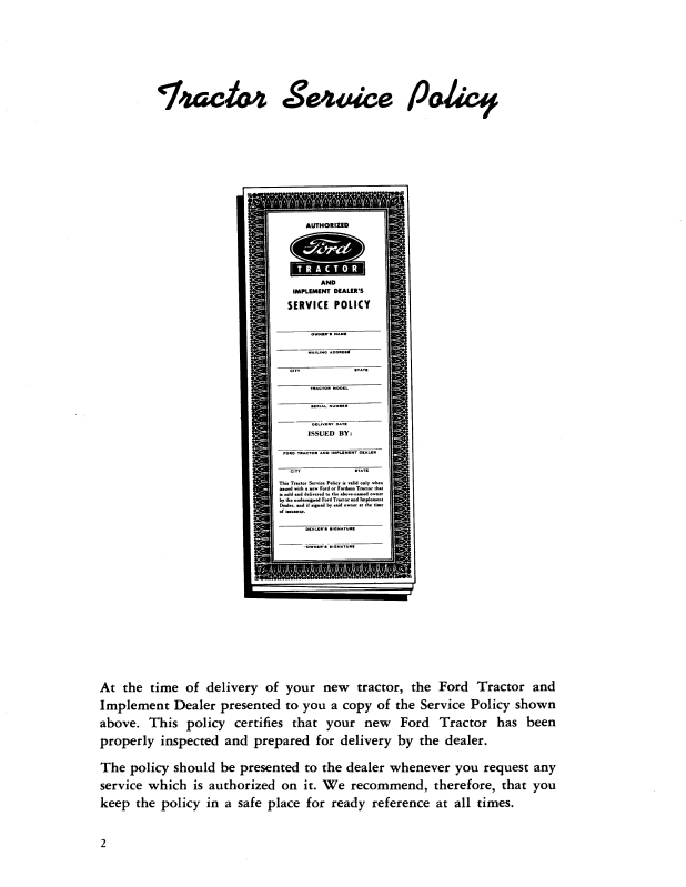 Ford Industrial LCG Tractor Manual 42200021 PDF Download