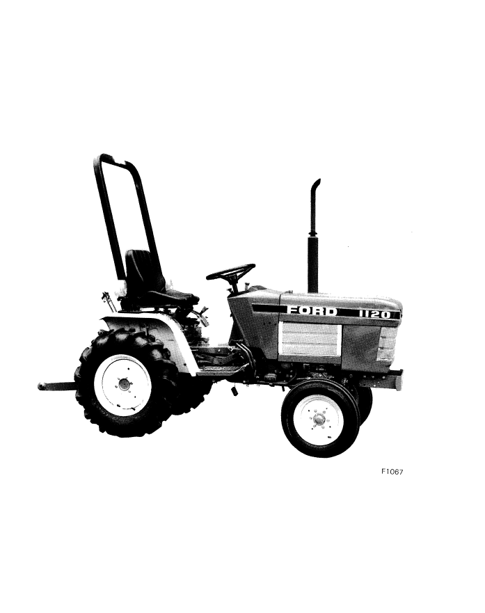 Ford New Holland 1120 Tractor Operating Instructions Manual
