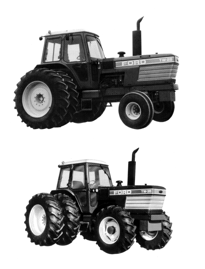 Ford TW-25 & TW-35 Tractor Operating Instructions Manual PDF 42002512