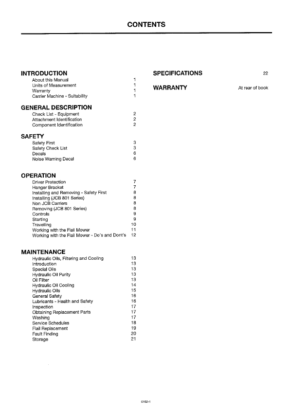 Free JCB Flail Mower Owner Manual PDF