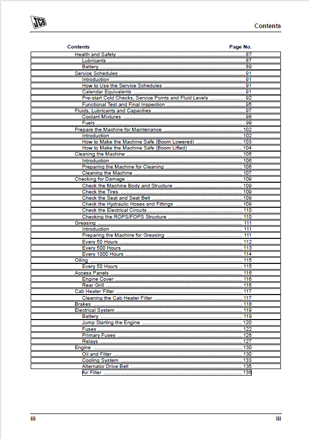 Free JCB Loadall 520-50 Service and Operator Guide PDF