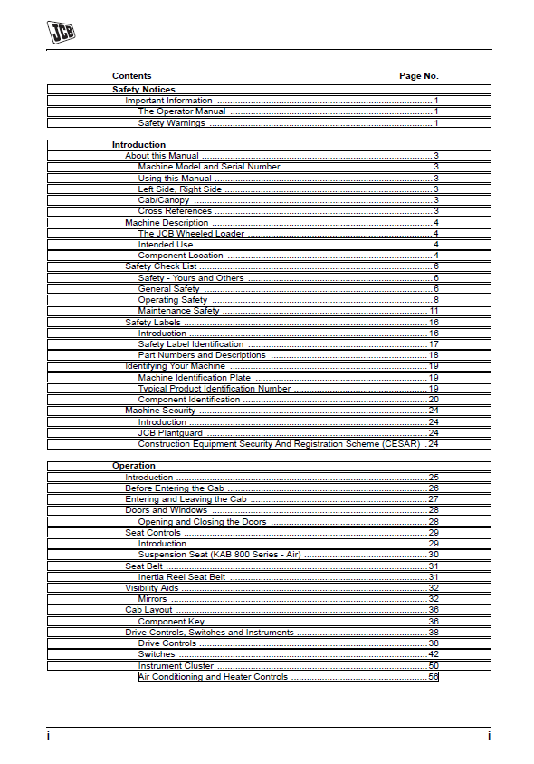 Free JCB TM320 Operator & Maintenance Guide PDF