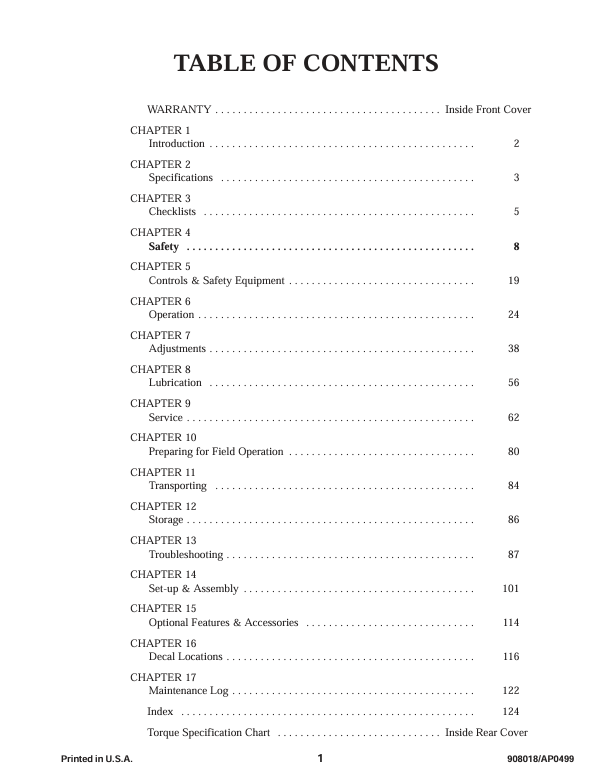 GEHL 1075 Forage Harvester Operators Manual PDF – 908018