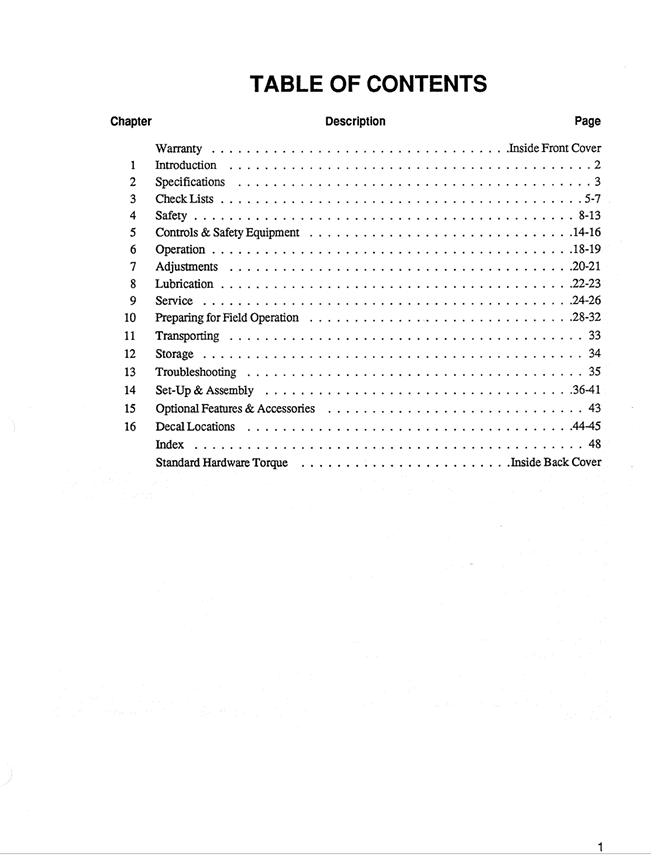 GEHL 162 165 Disc Mower Manual 906260 PDF Instant Download