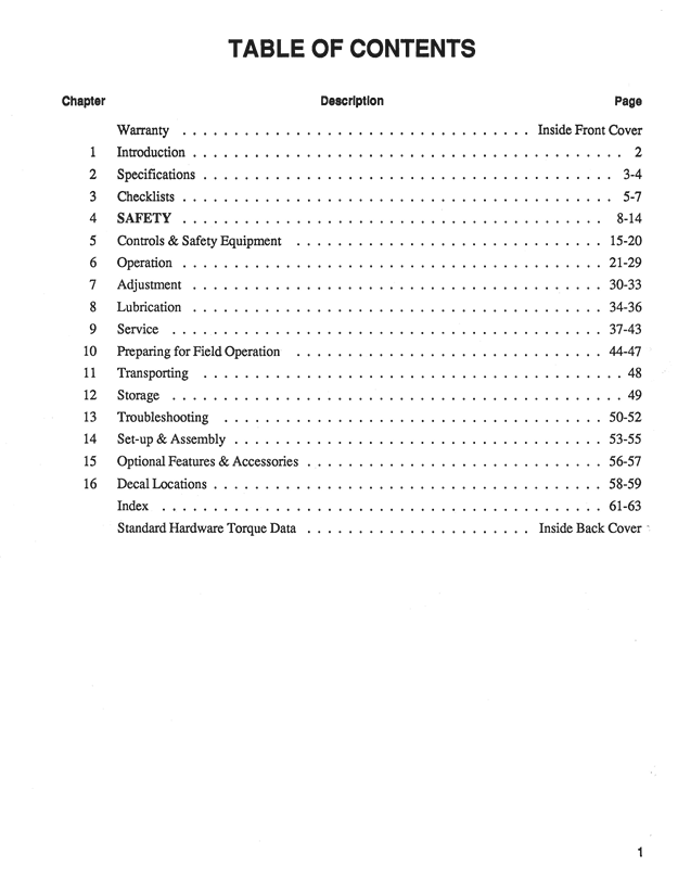 GEHL 1710 Fixed Chamber Baler Operation Manual PDF