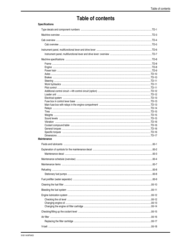 GEHL 280 All Wheel Steer Loader Repair Service Manual 918114