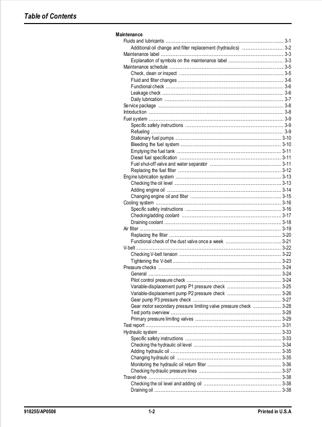 GEHL 283Z Compact Excavator Repair & Maintenance Manual 918255